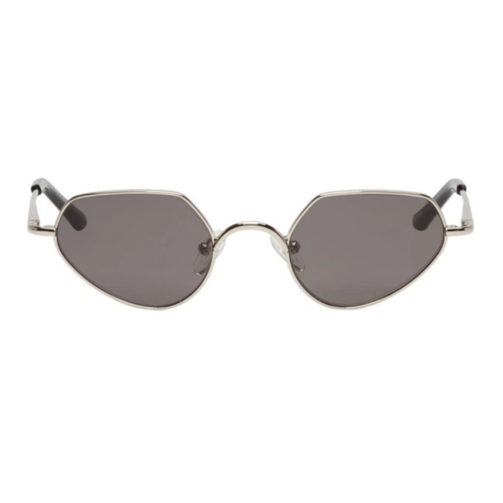 Dries Van Noten X Linda Farrow Edition Silver 176 C1 Cat-Eye Sunglasses